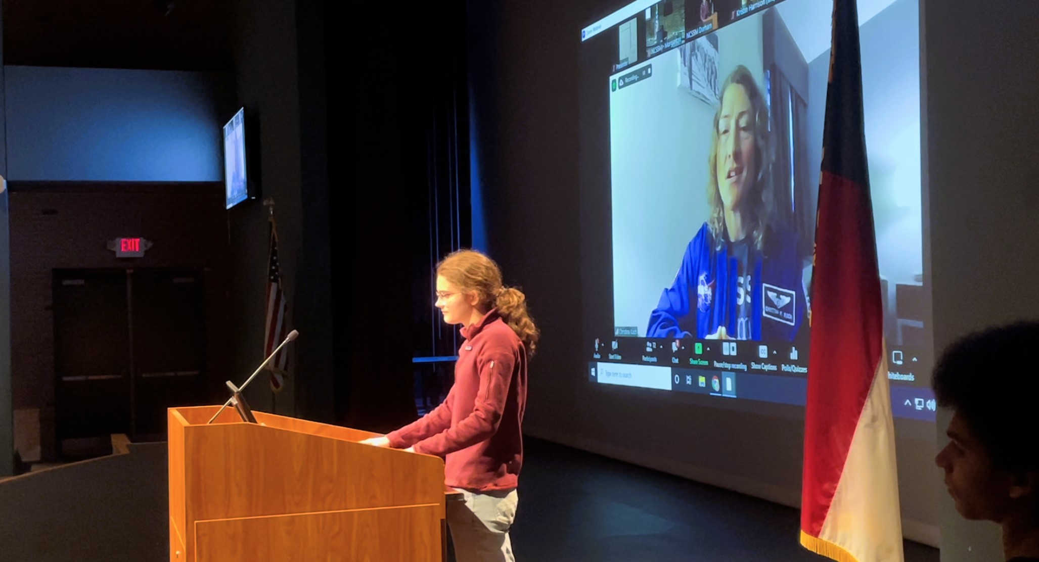 NCSSM Students Ask Questions For NASA Astronaut and Class of 1997 Alumni Christina Koch