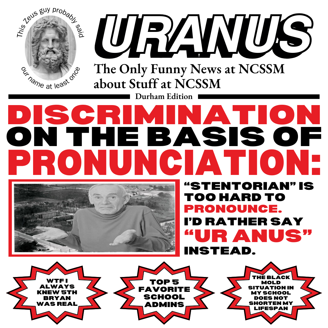 Person Behind Stentorian Hate Account, NCSSM Uranus, Found